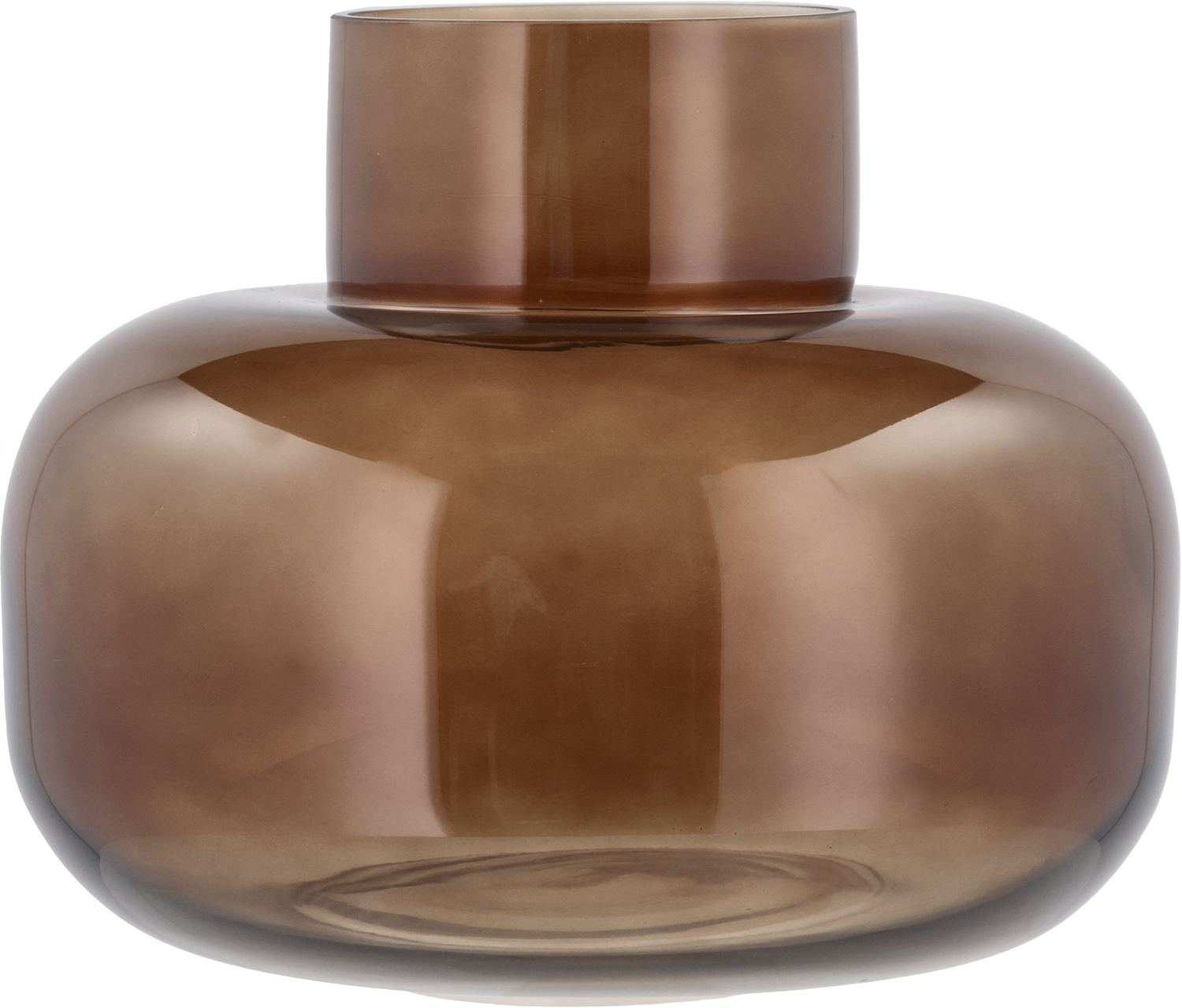 Vase Kehl D24,8 x 19,5 cm Brun Glas Vase Kehl D24,8 x 19,5 cm Brun Glas