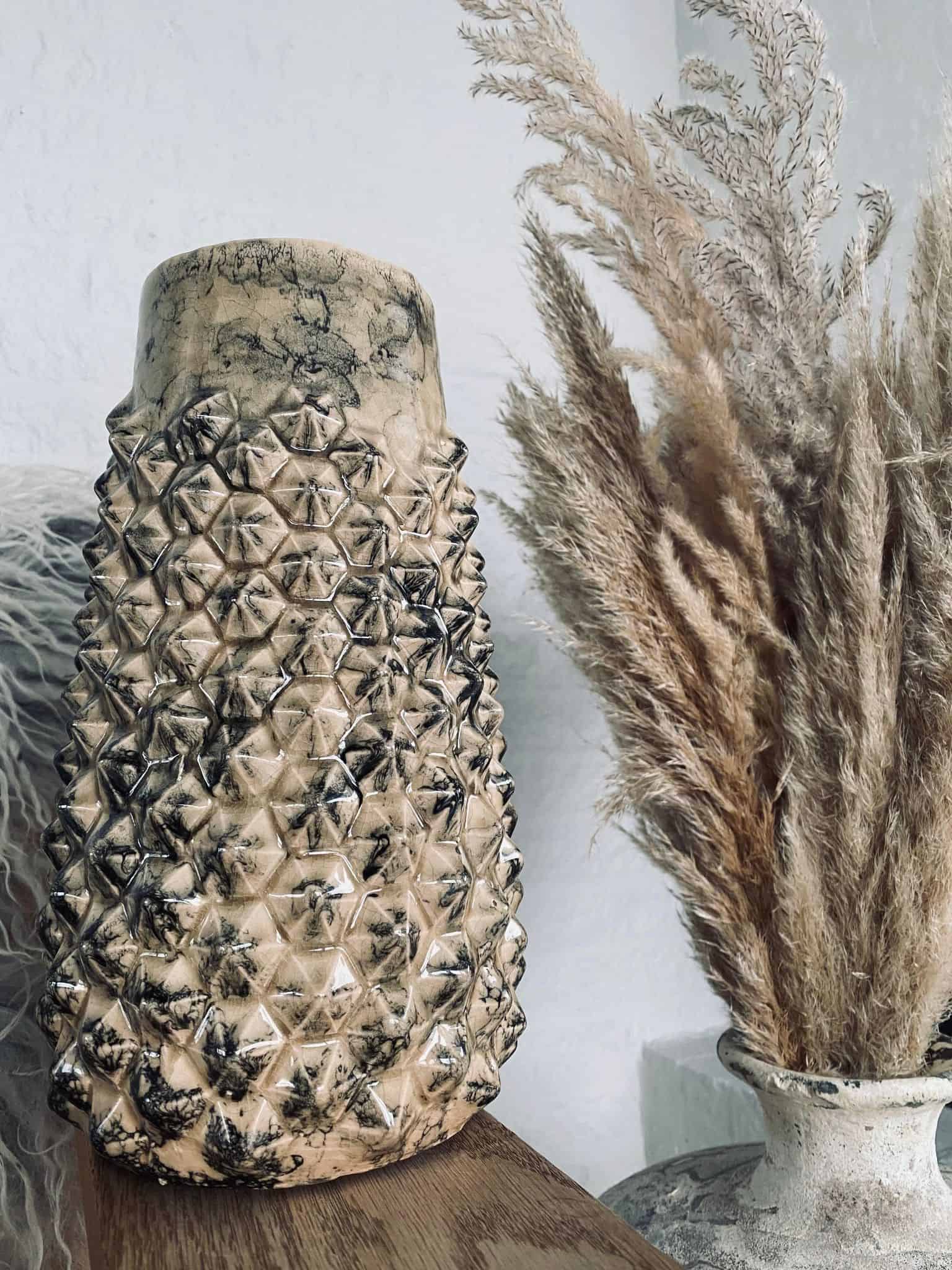 Vase Keramik - Gylden SPIKE Vase Keramik - Gylden SPIKE