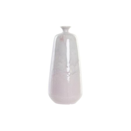Vase Keramik Lyserød To-farvet 15 x 15 x 32 cm Moderne
