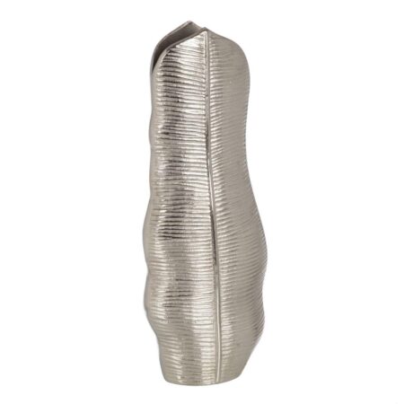 Vase Metal Sølv 17 x 9 x 44 cm