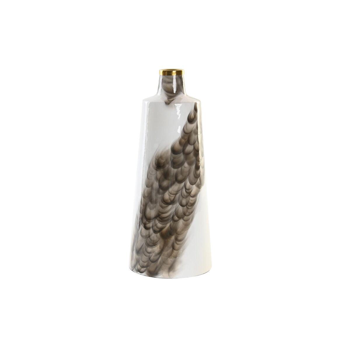 Vase Metal To-farvet Jern 15 x 15 x 37 cm Moderne Vase Metal To-farvet Jern 15 x 15 x 37 cm Moderne