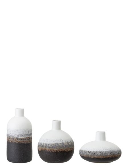 Vase, Multi Farvet, Stentøj Sæt Of 3 Bloomingville Patterned