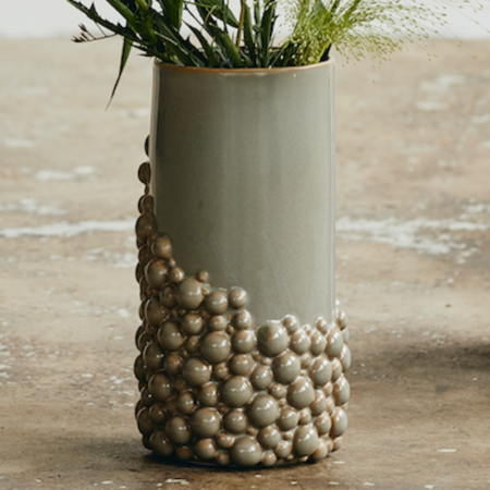 Vase "Naxos" m/ kugler grå - Nordal - Stor