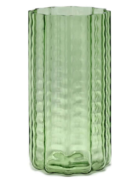Vase N°2 Green Transparent Waves Serax Green