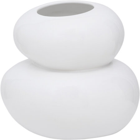 Vase Pebbles White