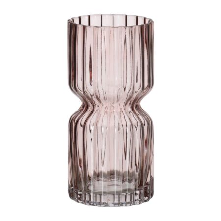 Vase Pink Krystal 12 x 12 x 25 cm