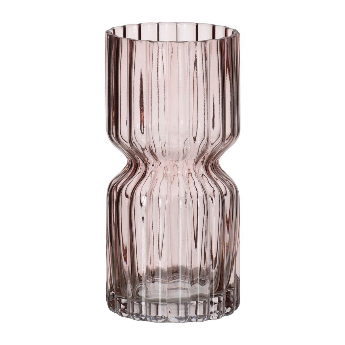 Vase Pink Krystal 12 x 12 x 25 cm Vase Pink Krystal 12 x 12 x 25 cm
