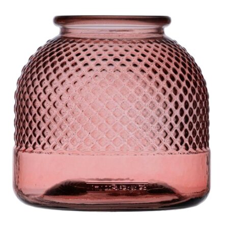 Vase Pink genbrugsglas 24 x 24 x 24 cm