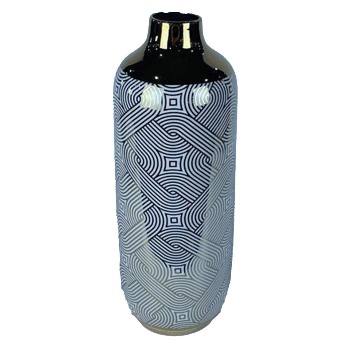 Vase Porcelæn Gylden Hvid Orientalsk (16 x 16 x 42 cm) Vase Porcelæn Gylden Hvid Orientalsk (16 x 16 x 42 cm)