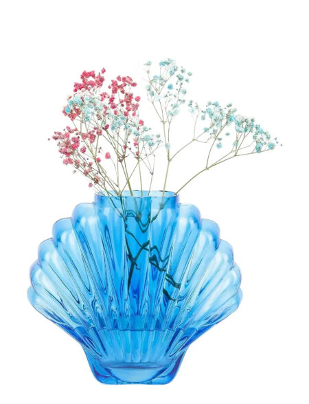 Vase - Seashell - Cobalt Blue DOIY Blue