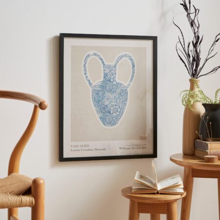 Vase Series No. 03 by William Morris Framed Print Black