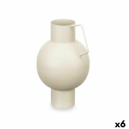Vase Sfære Lys brun Stål 15 x 23 x 13 cm (6 enheder)