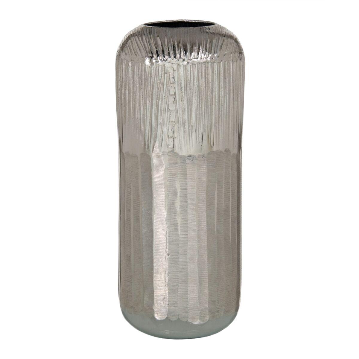 Vase Sølv Aluminium 15 x 15 x 38 cm Vase Sølv Aluminium 15 x 15 x 38 cm