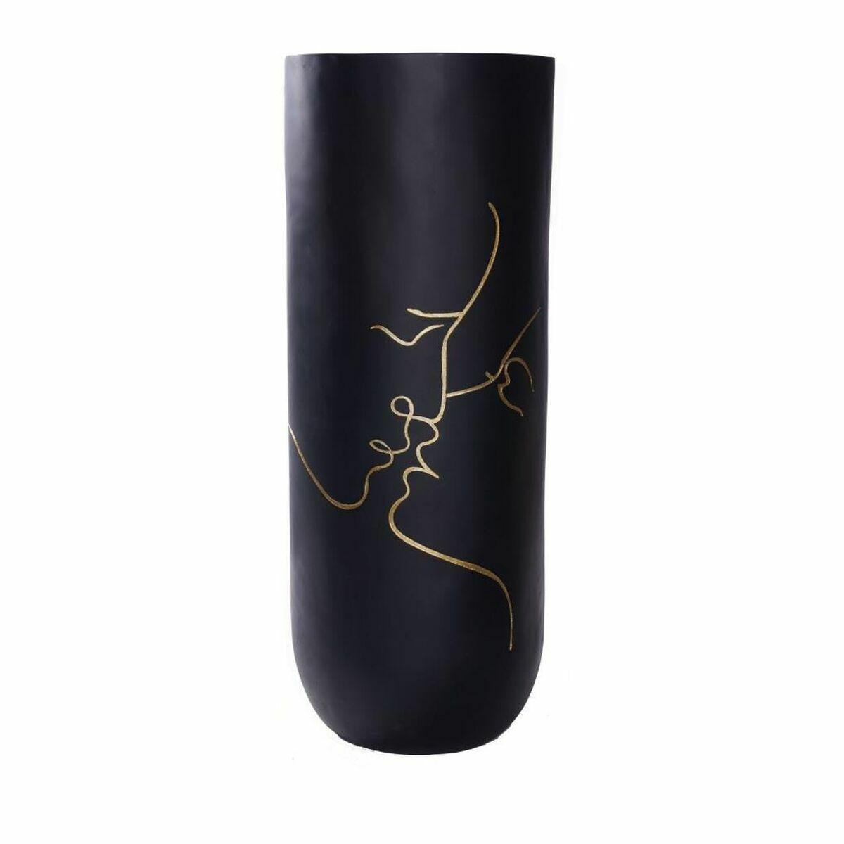 Vase Sort Harpiks Moderne (35 x 35 x 90 cm) Vase Sort Harpiks Moderne (35 x 35 x 90 cm)