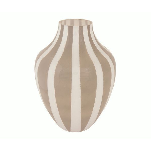 Vase Stribet Home H: 25 Cm, Ø: 18 Vase Stribet Home H: 25 Cm, Ø: 18
