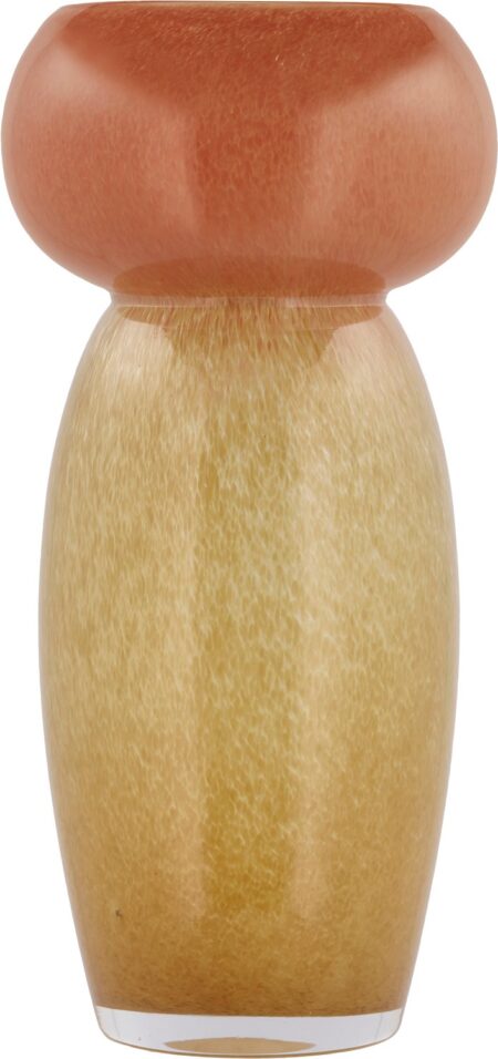 Vase Styles 14,5 x 30 cm Gul/amber Glas