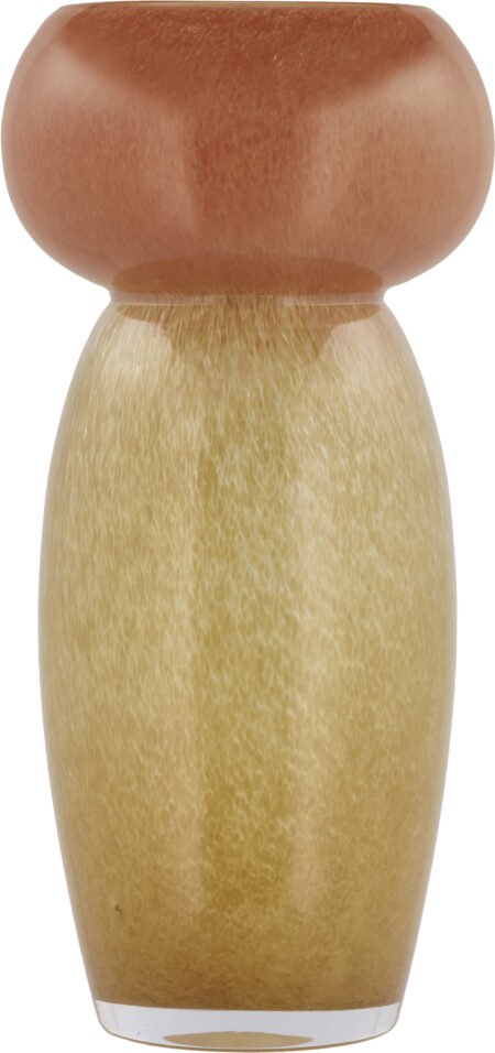 Vase Styles 14,5 x 30 cm Gul/amber Glas