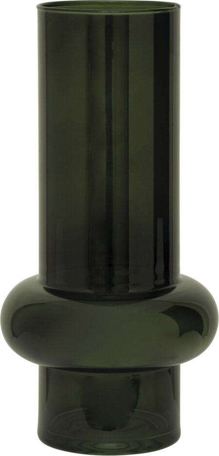 Vase Tummy D Riffle Green