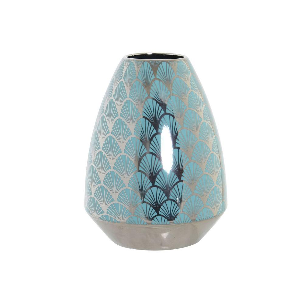 Vase Turkisblå Porcelæn Orientalsk (18 x 18 x 24 cm) Vase Turkisblå Porcelæn Orientalsk (18 x 18 x 24 cm)