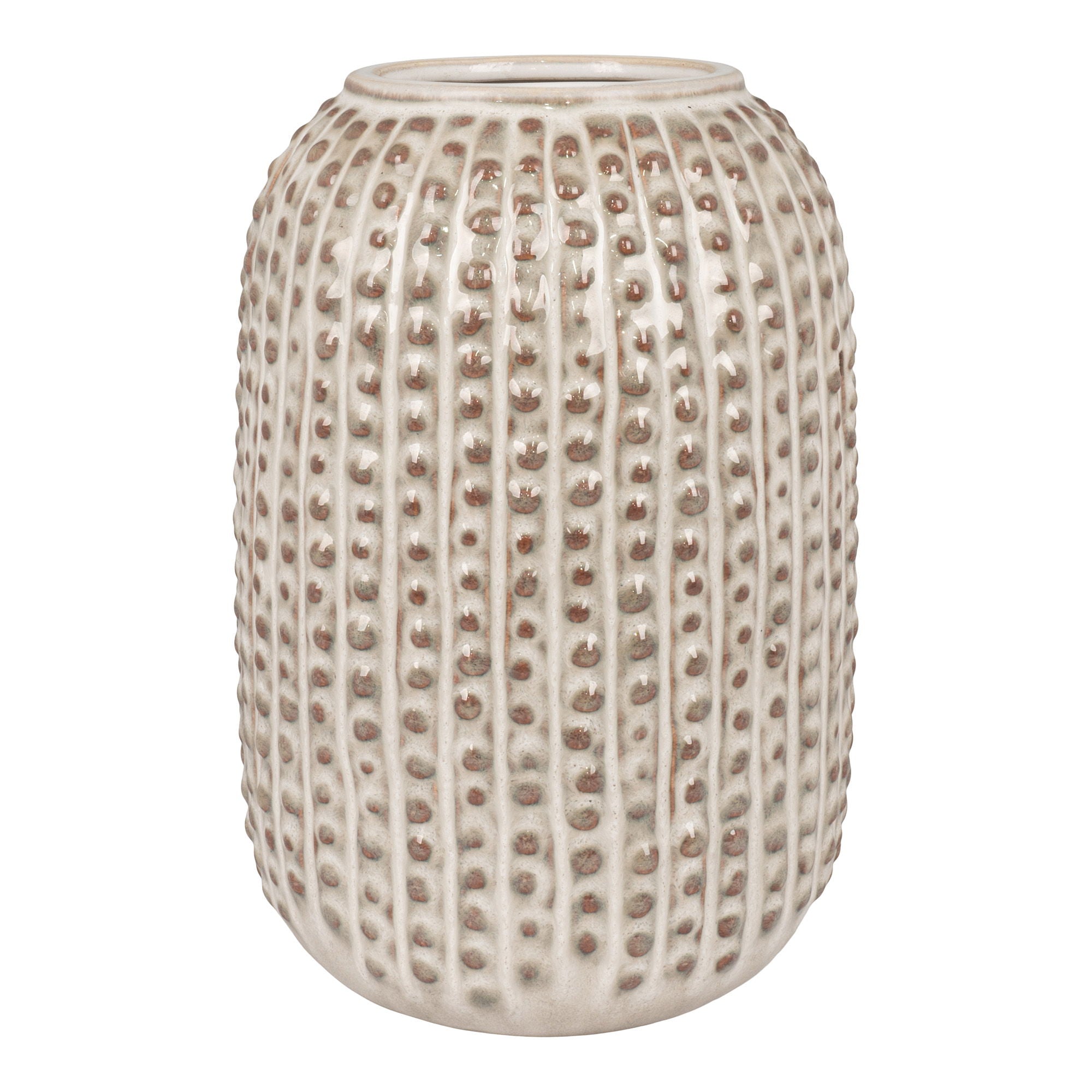 Vase - Vase, Keramik, Brun, Ø13X20 Cm Vase - Vase, Keramik, Brun, Ø13X20 Cm