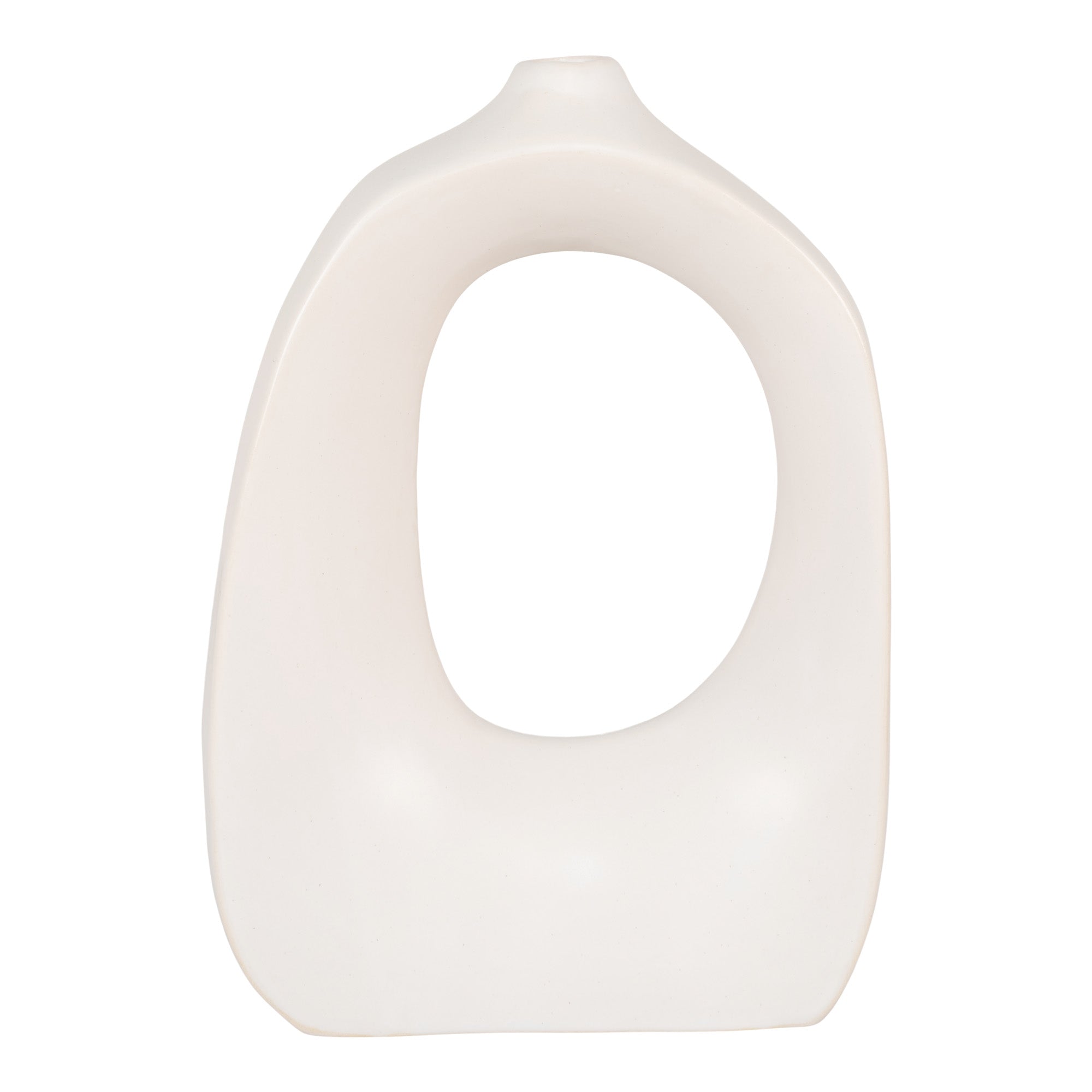 Vase - Vase, Keramik, Hvid, 19X9X28,5 Cm Vase - Vase, Keramik, Hvid, 19X9X28,5 Cm