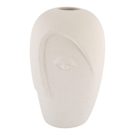 Vase - Vase, Keramik, Sand, 12,5X13X19,5 Cm