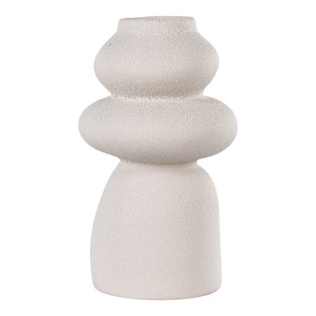 Vase - Vase, keramik, beige, ø14,5x26,5 cm