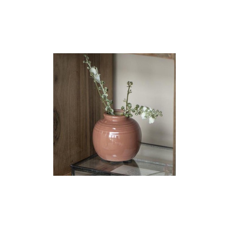 Vase "Yrsa" mini rustik m/ riller støvet rust - Ib Laursen Vase "Yrsa" mini rustik m/ riller støvet rust - Ib Laursen