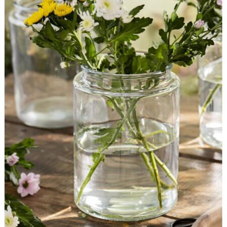Vase af glas - Ib Laursen - H: 27cm