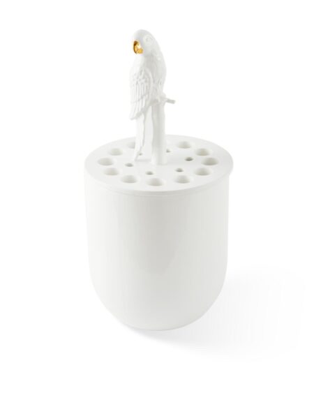 Vase bird watching - Hvid