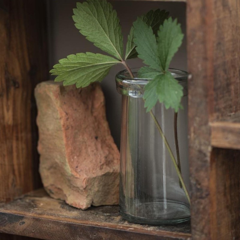 Vase glas m/ bred kant - Ib Laursen - H: 11,5cm Vase glas m/ bred kant - Ib Laursen - H: 11,5cm