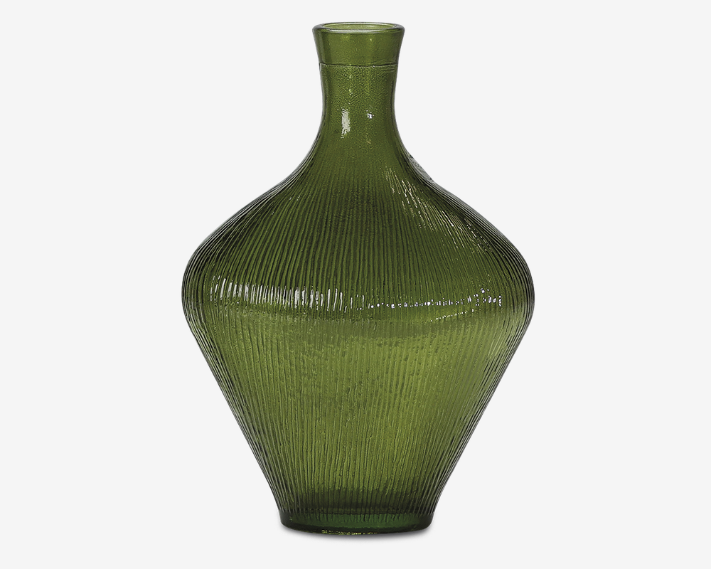 Vase grøn H. 27 cm Vase grøn H. 27 cm