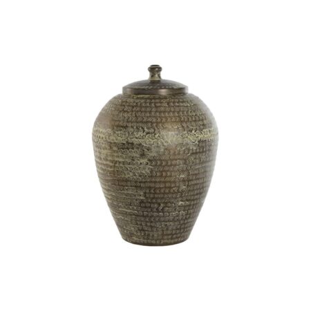 Vase - grøn aluminium, 40 × 40 × 49 cm
