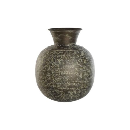 Vase - grøn aluminium, håndlavet, 60 × 60 × 72 cm