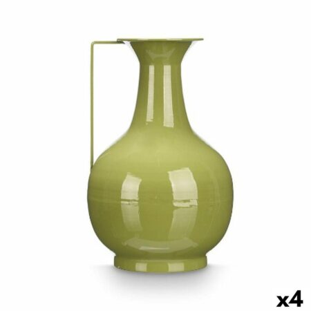 Vase grøn jern - Krogla, 24 × 38 × 14,8 cm (4 stk.)