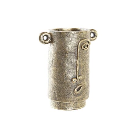Vase - gylden ansigt, moderne, 29 × 19,5 × 36 cm