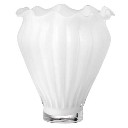 Vase, hvid - H26 cm