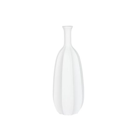 Vase - hvid glasfiber, 34 × 34 × 100 cm