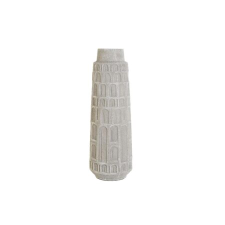 Vase - hvid harpiks, 18 × 18 × 52 cm