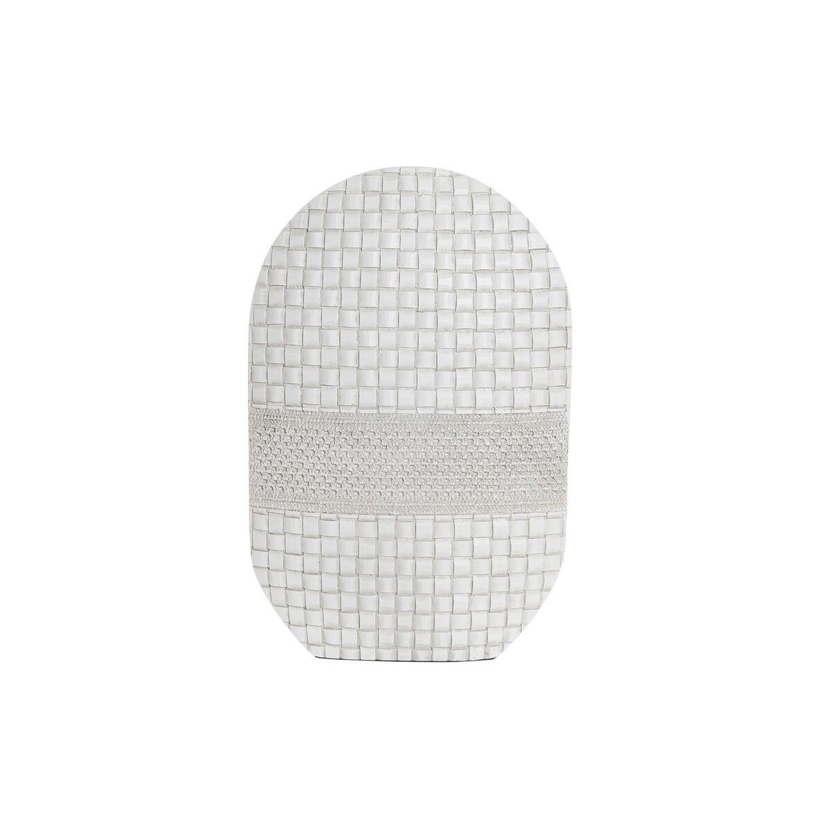Vase - hvid harpiks, moderne 30 × 10 × 45 cm Vase - hvid harpiks, moderne 30 × 10 × 45 cm