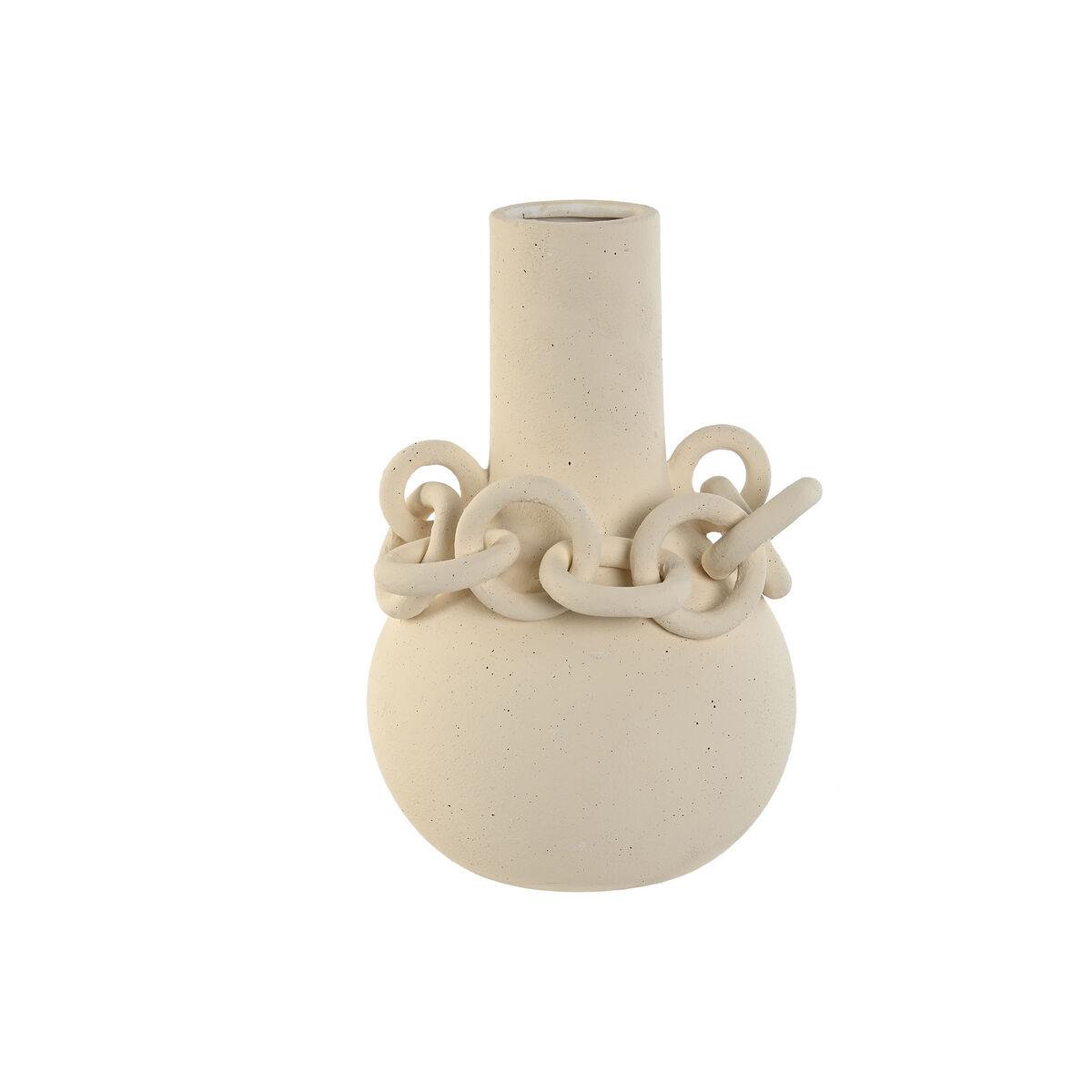Vase - hvid keramik/stentøj, moderne, 22 x 20 x 30 cm Vase - hvid keramik/stentøj, moderne, 22 x 20 x 30 cm