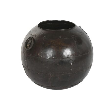 Vase i brun jern - 40 x 40 x 41,5 cm