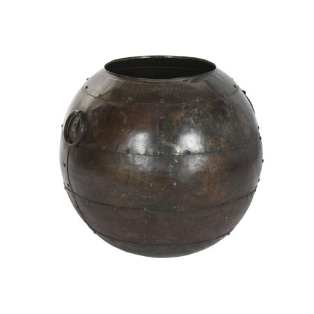 Vase i brun jern - 50 x 50 x 50 cm