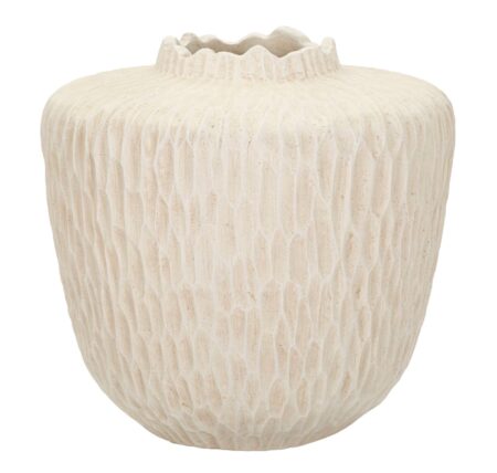 Vase i creme - 35x32x5 cm