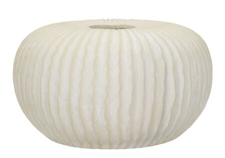 Vase i creme, mgo materiale - 40x23 cm
