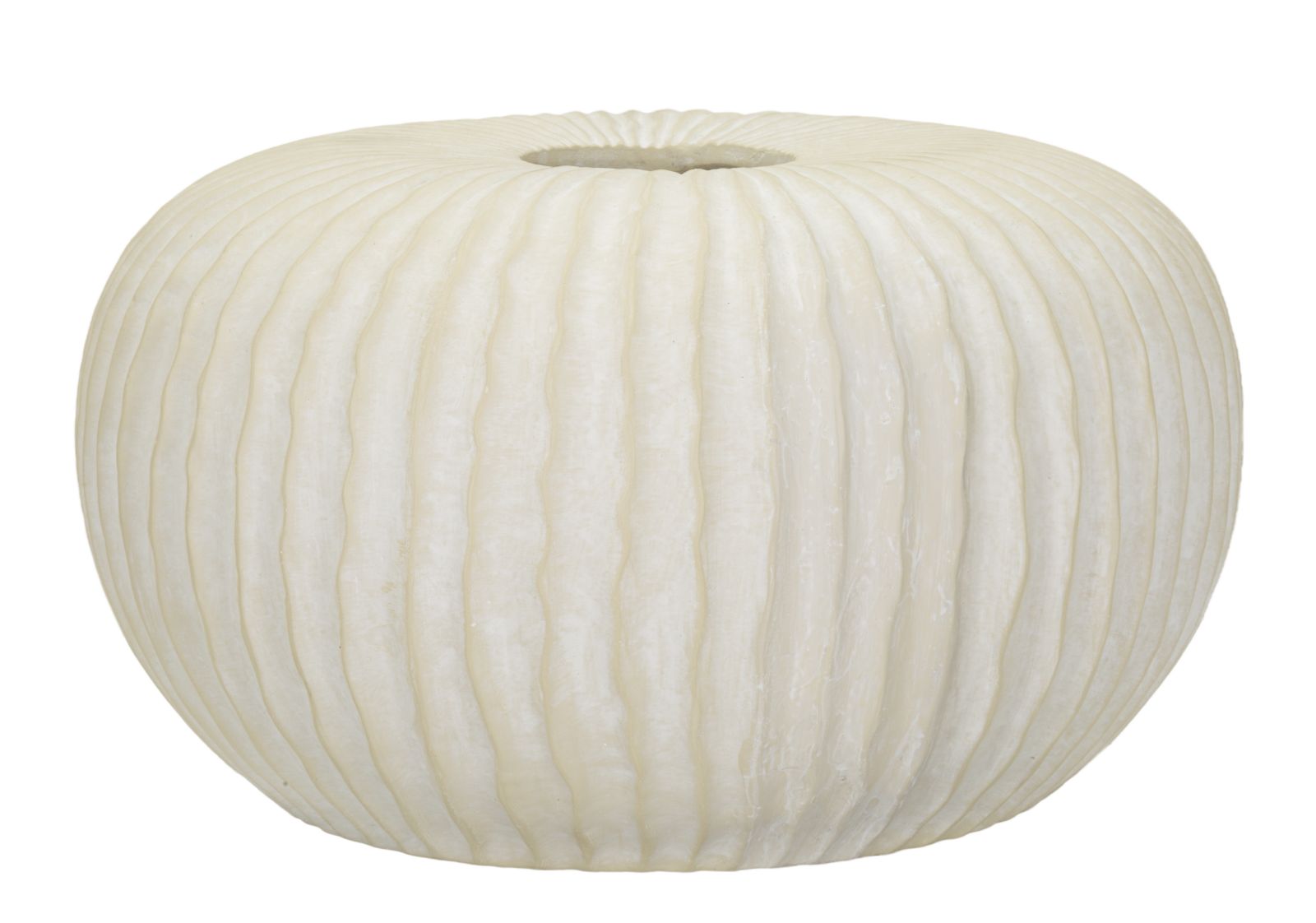 Vase i creme, mgo materiale - 40x23 cm Vase i creme, mgo materiale - 40x23 cm