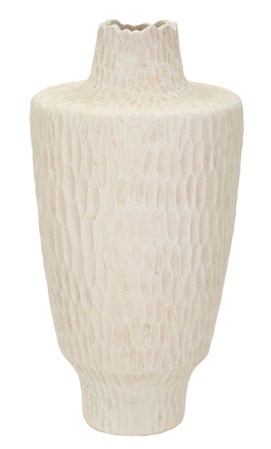 Vase i cremehvid - 29x5x57 cm Vase i cremehvid - 29x5x57 cm