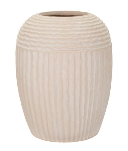 Vase i cremehvid - 30x38x5 cm