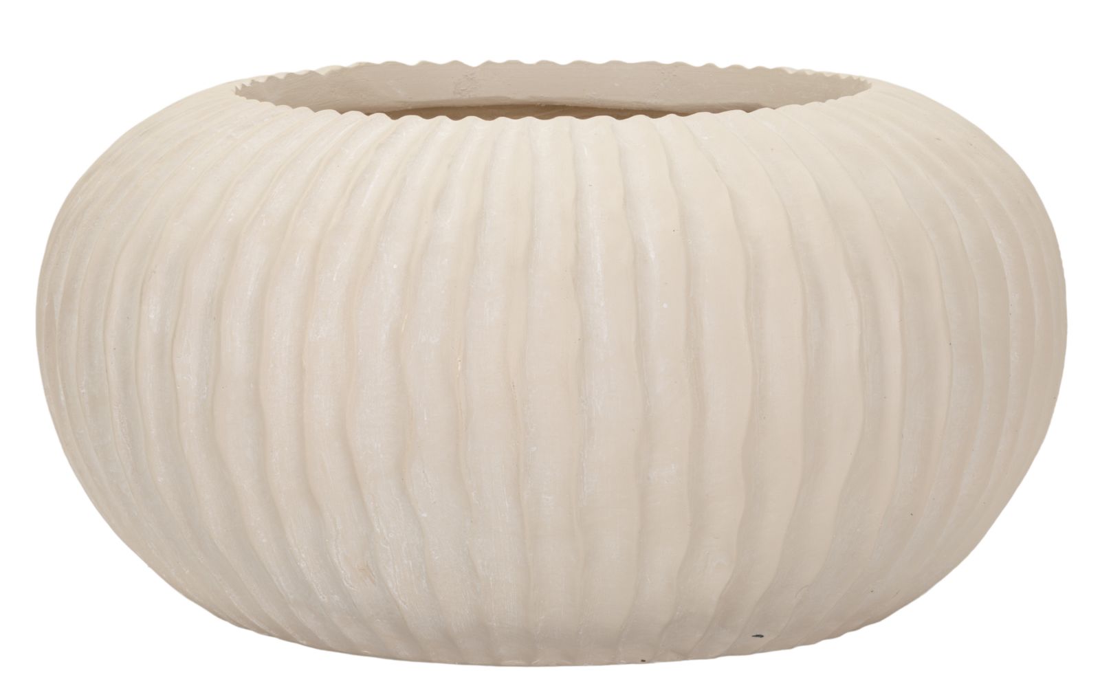 Vase i cremehvid - 35x18 cm Vase i cremehvid - 35x18 cm