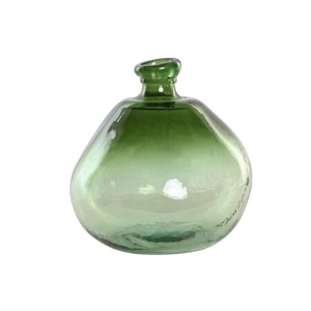 Vase i grøn genbrugsglas - 31 × 31 × 32 cm